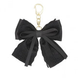 Free カスタム サテンリボンレースチャーム ブラック