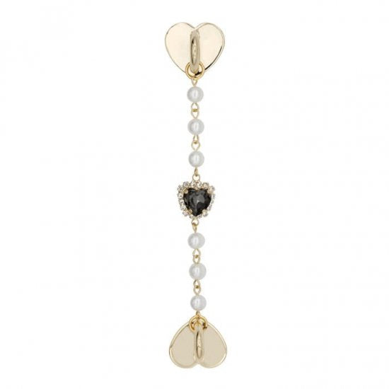 チャーム】 チャーム TRIPLE HEART PEARL CHAIN CHARM(トリプルハート