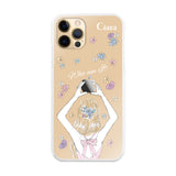 iPhone11ProMax ハイブリッド クリアケース バックショット ピンク