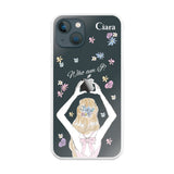iPhone13mini ハイブリッド クリアケース バックショット ピンク