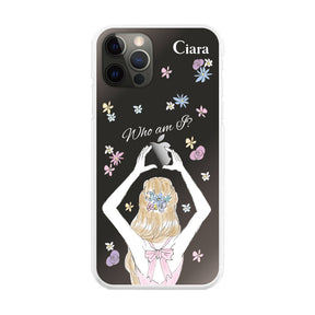iPhoneX/XS ハイブリッド クリアケース バックショット ピンク