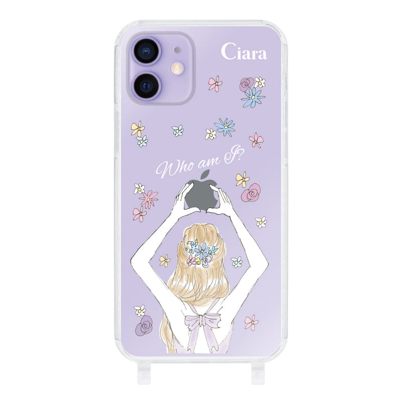 iPhoneケース  ストラップクリアケース バックショット