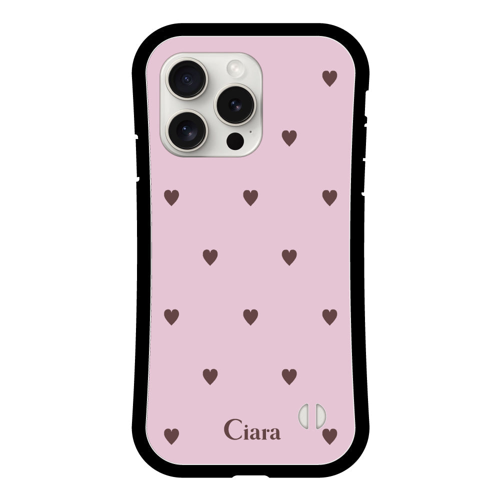 iPhoneケース グリップ 耐衝撃ケース スウィートハート | Ciara