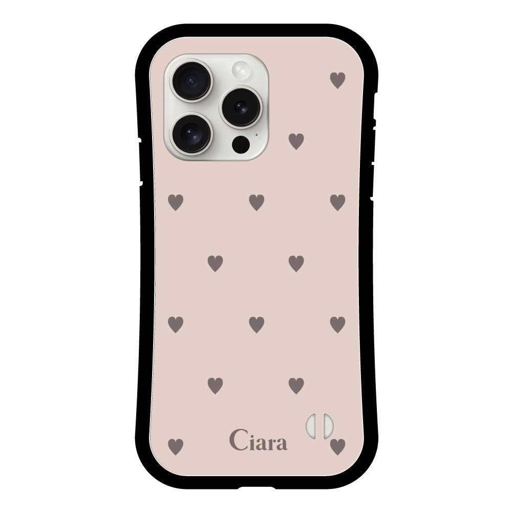 iPhoneケース グリップ 耐衝撃ケース スウィートハート | Ciara