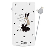 モバイルバッテリー モバイルバッテリー ブラックバニー グレー