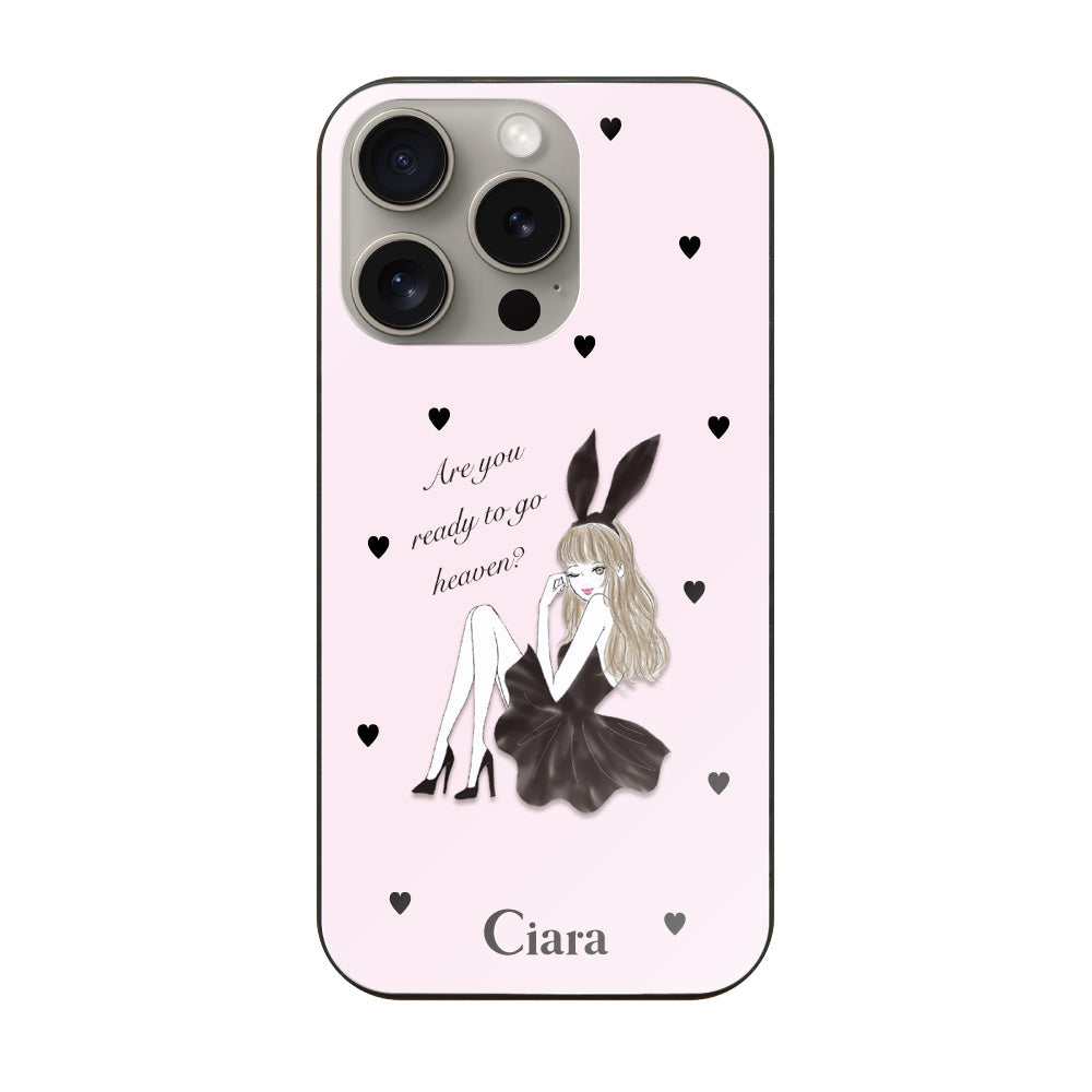 iPhoneケース】 クッションバンパー BLACK BUNNY(ブラックバニー