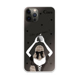 iPhoneX/XS ハイブリッド クリアケース ブラックバックショット クリア