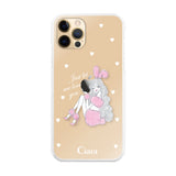 iPhone11Pro ハイブリッド クリアケース ピンクバニー クリア