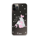 iPhoneX/XS ハイブリッド クリアケース ピンクバニー クリア