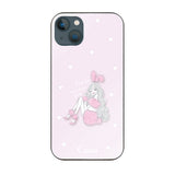 iPhone13mini ガラス 強化ガラスケース ピンクバニー ピンク