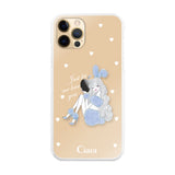 iPhone11Pro ハイブリッド クリアケース ブルーバニー クリア