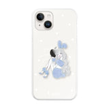 iPhone14 ハイブリッド クリアケース ブルーバニー クリア