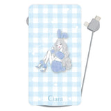 モバイルバッテリー モバイルバッテリー ブルーバニー ブルーチェック