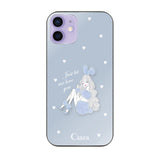 iPhone12/12Pro ガラス 強化ガラスケース ブルーバニー ブルー