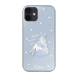 iPhoneXR ガラス 強化ガラスケース ブルーバニー ブルー