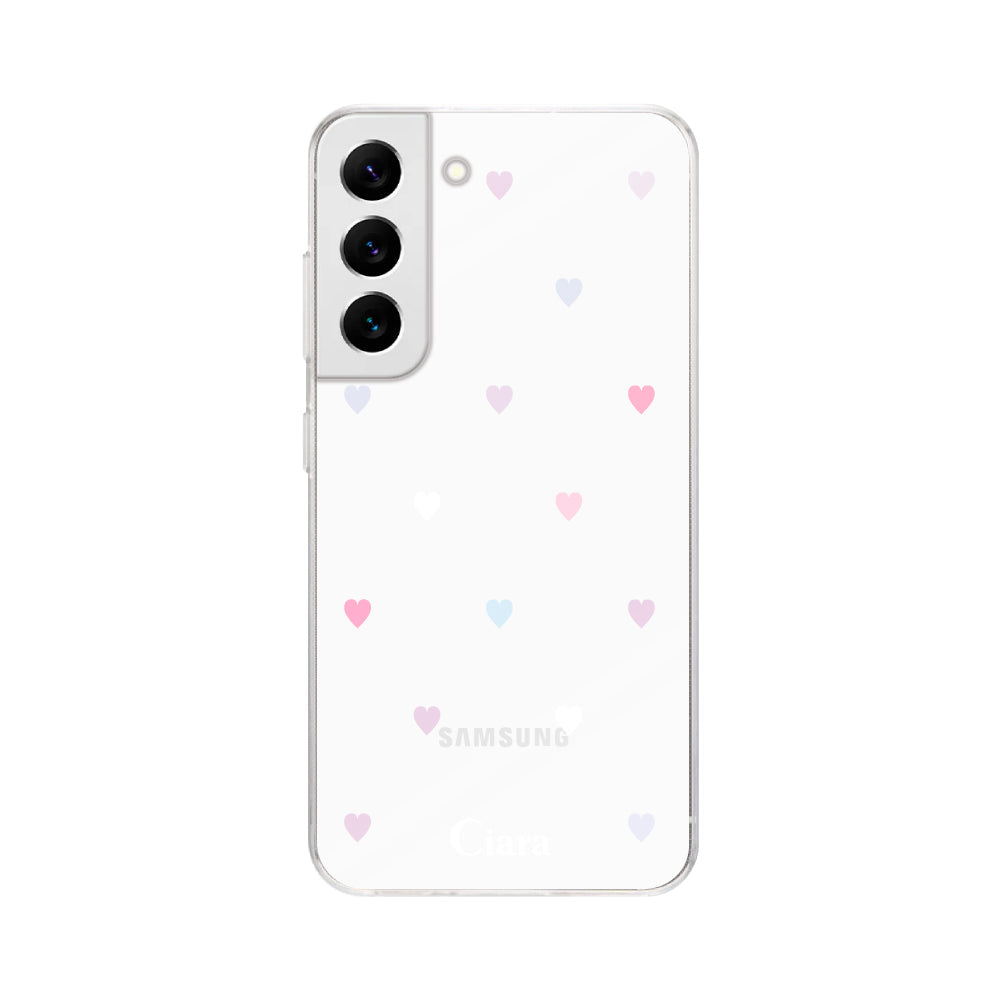 GalaxyS22ケース】 クリア SWEET HEART(スウィートハート