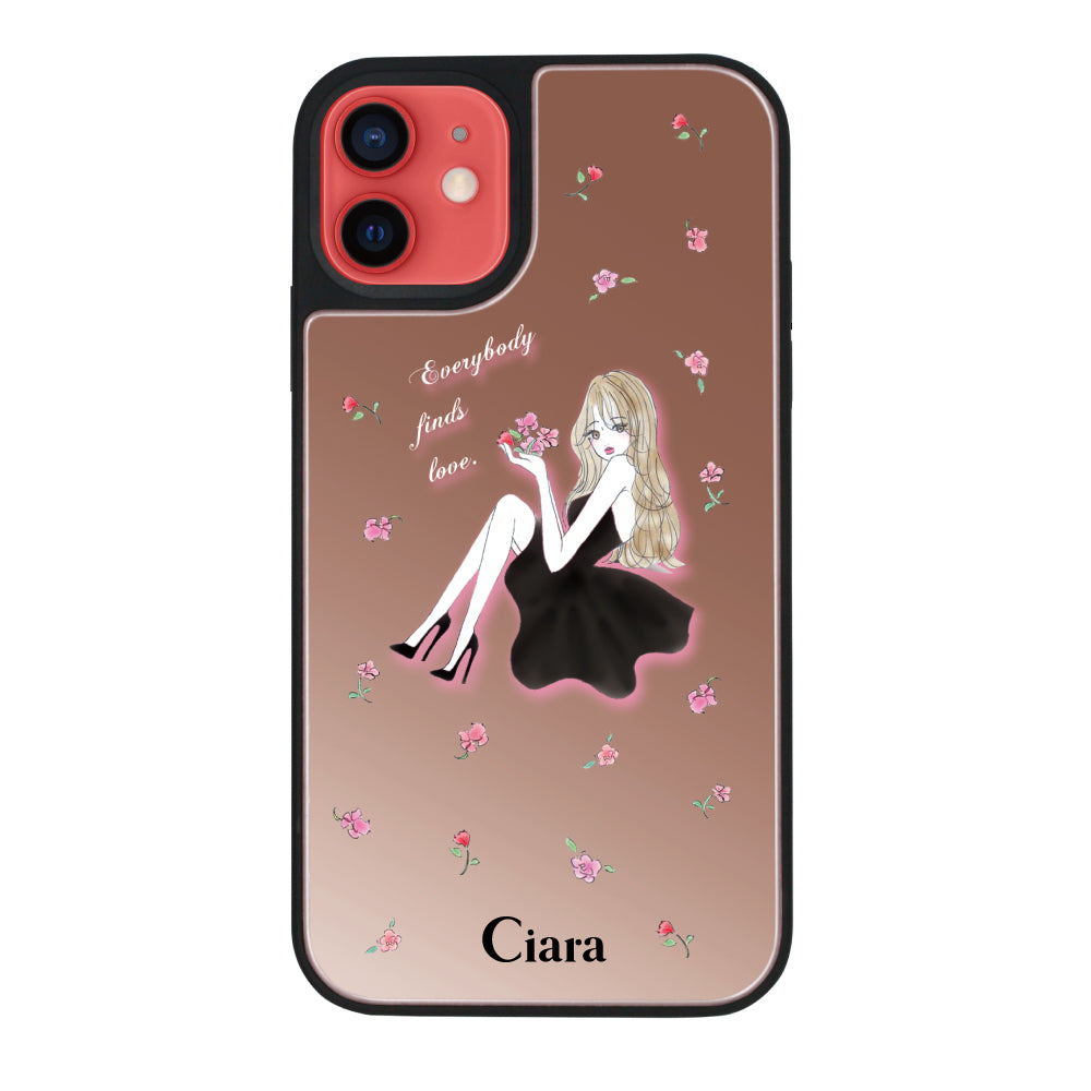 iPhoneケース】 ミラーバンパー LAVENDER BLACK GIRL(ラベンダーブラックガール) | スマホケース /アクセサリーCiara(シアラ)