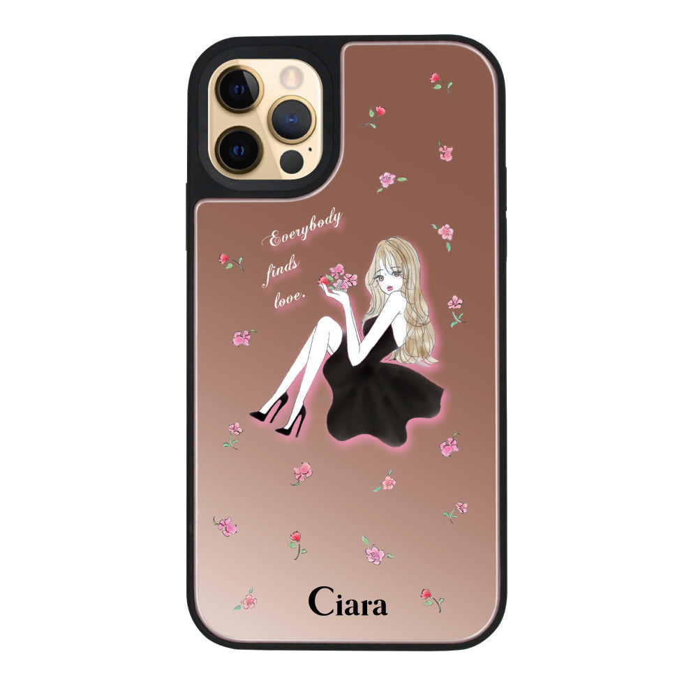 iPhoneケース】 ミラーバンパー LAVENDER BLACK GIRL(ラベンダーブラックガール) | スマホケース /アクセサリーCiara(シアラ)