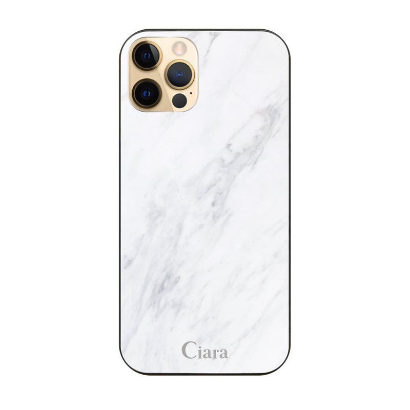 iPhoneケース ガラス 強化ガラスケース マーブル