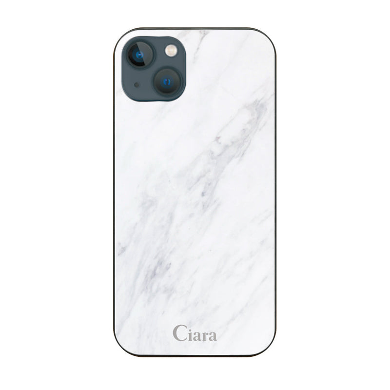 iPhoneケース ガラス 強化ガラスケース マーブル