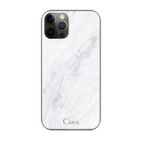 iPhoneX/XS ガラス 強化ガラスケース マーブル ホワイト