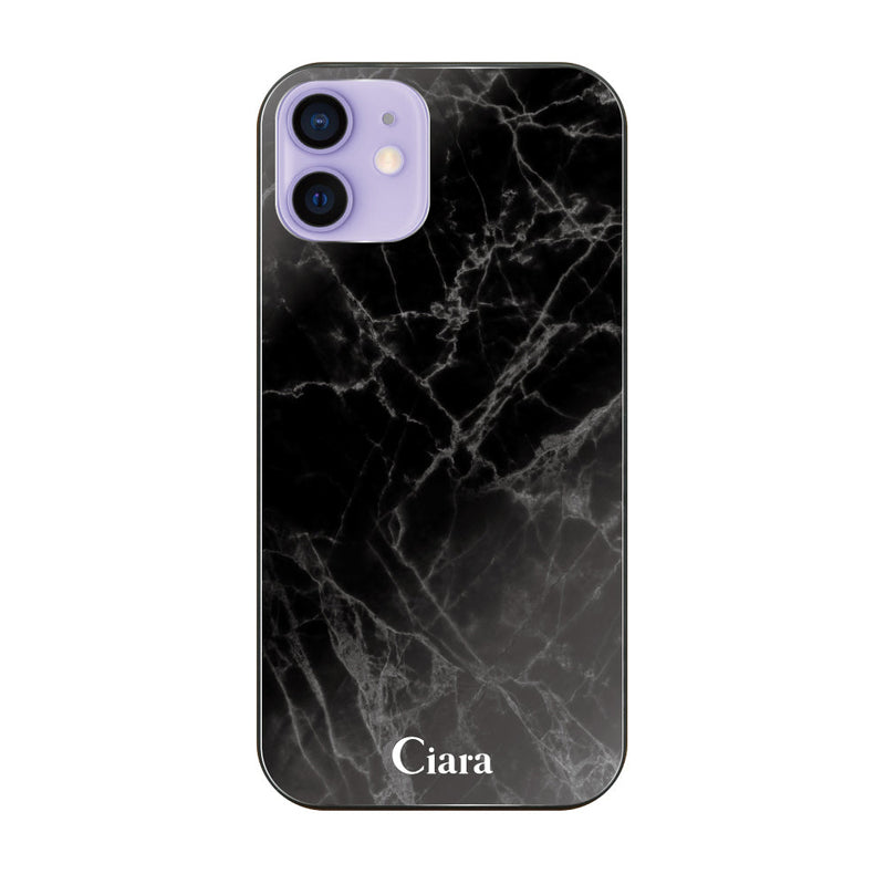 iPhoneケース ガラス 強化ガラスケース マーブル