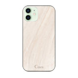 iPhone12mini ガラス 強化ガラスケース マーブル ベージュ