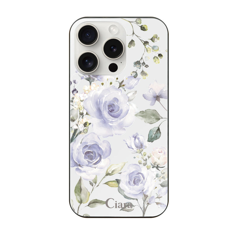 iPhoneケース ガラス 強化ガラスケース スプリンクルフラワー