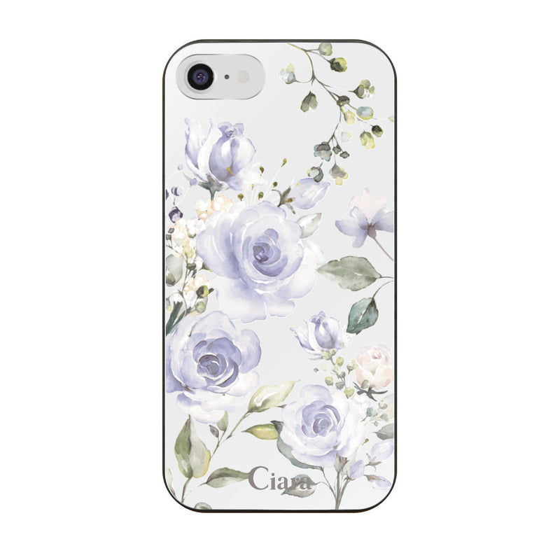 iPhoneケース ガラス 強化ガラスケース スプリンクルフラワー