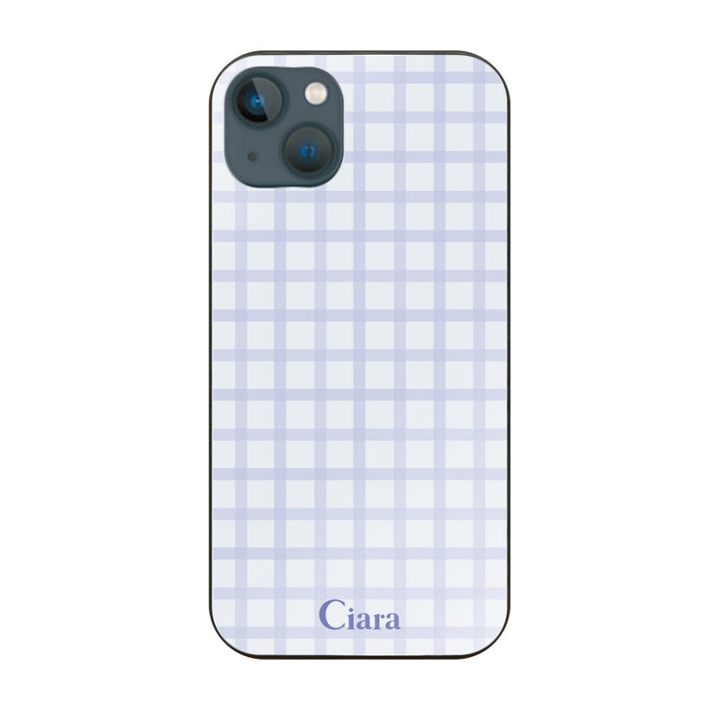 iPhoneケース ガラス 強化ガラスケース ブロックチェック