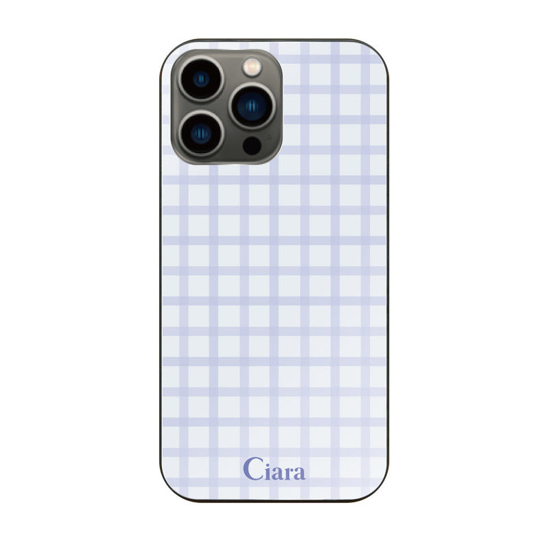 iPhoneケース ガラス 強化ガラスケース ブロックチェック