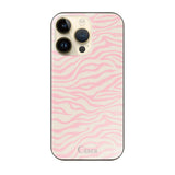 iPhone14Pro ガラス 強化ガラスケース タイガー ピンク