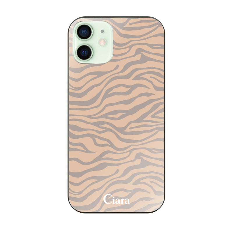 iPhoneケース ガラス 強化ガラスケース タイガー