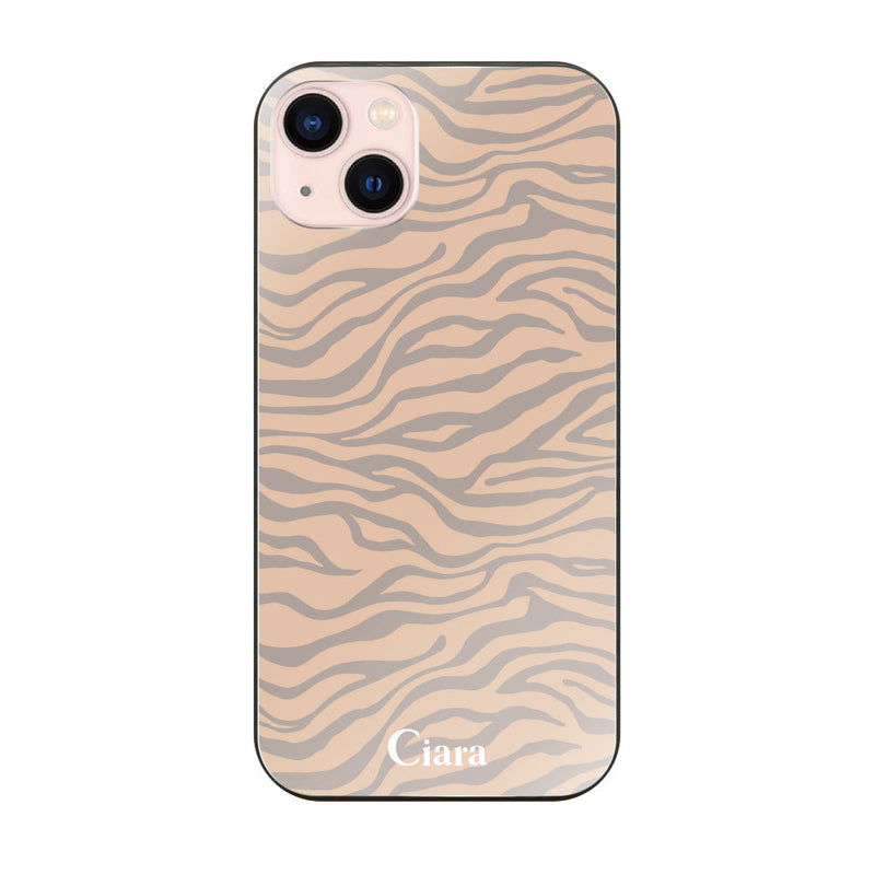 iPhoneケース ガラス 強化ガラスケース タイガー