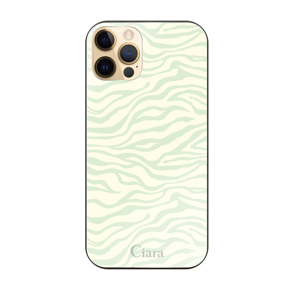 iPhone11Pro ガラス 強化ガラスケース タイガー グリーン