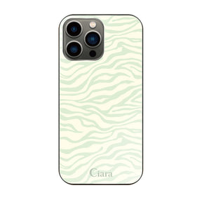 iPhone13Pro ガラス 強化ガラスケース タイガー グリーン