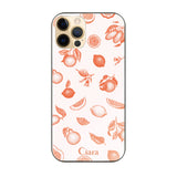 iPhone11Pro ガラス 強化ガラスケース ロマンティックレモン オレンジ