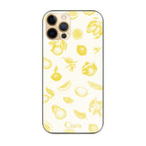 iPhone11Pro ガラス 強化ガラスケース ロマンティックレモン イエロー