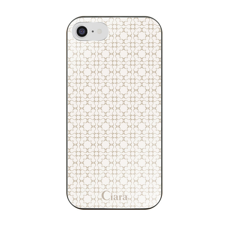 iPhoneケース ガラス 強化ガラスケース シアラマカダムフルパターン