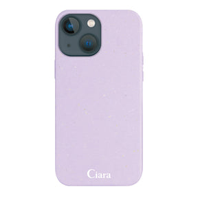 iPhone13miniケース サスティナブルケース ロゴ パープル