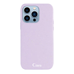 iPhone13ProMaxケース サスティナブルケース ロゴ パープル