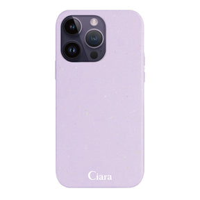 iPhone14ProMaxケース サスティナブルケース ロゴ パープル