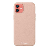 iPhone11ケース サスティナブルケース ロゴ サンドピンク