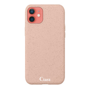 iPhone11ケース サスティナブルケース ロゴ サンドピンク