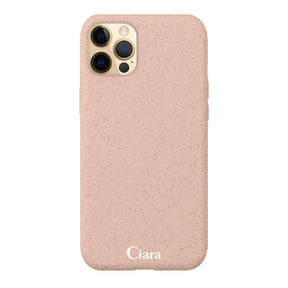 iPhone11Proケース サスティナブルケース ロゴ サンドピンク