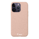 iPhone14ProMaxケース サスティナブルケース ロゴ サンドピンク