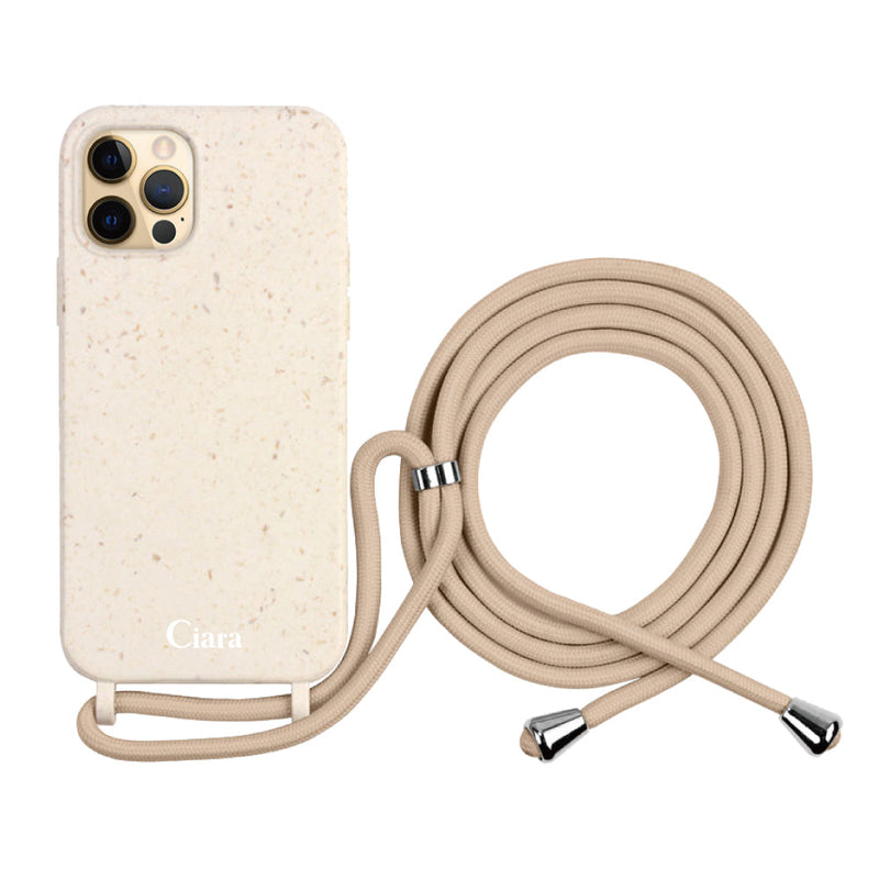 iPhoneケース  サスティナブルストラップケース ロゴ