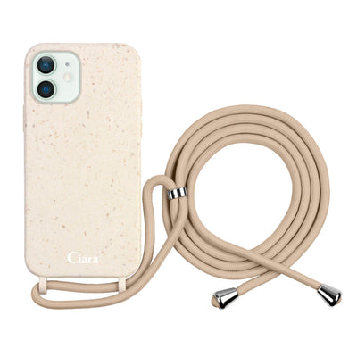 iPhoneケース  サスティナブルストラップケース ロゴ