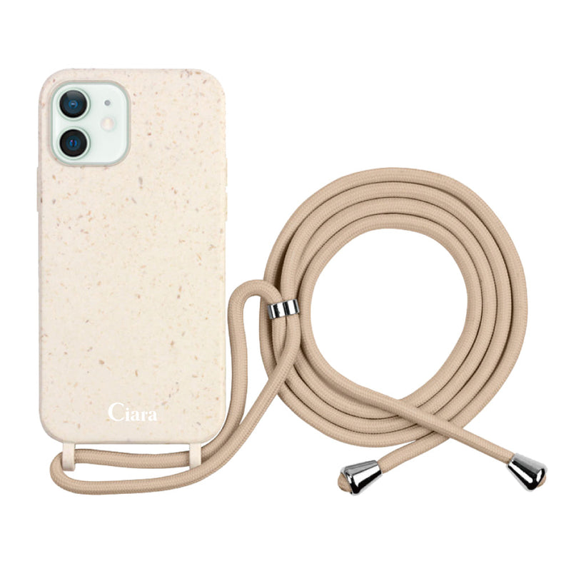 iPhoneケース  サスティナブルストラップケース ロゴ