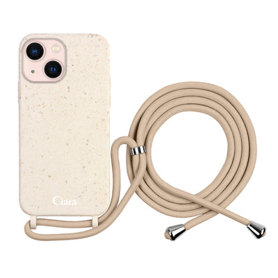 iPhoneケース  サスティナブルストラップケース ロゴ